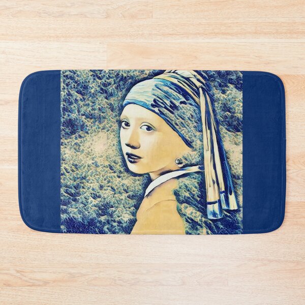 Item preview, Girl with a Pearl Earring and The Great Wave off Kanagawa Mashup designed and sold by CristalleLisa.