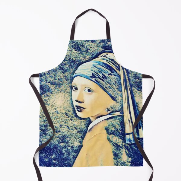 Item preview, Girl with a Pearl Earring and The Great Wave off Kanagawa Mashup designed and sold by CristalleLisa.