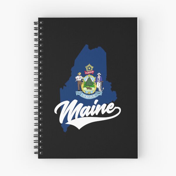 Item preview, Maine State Map And Flag designed and sold by aussieexplore.