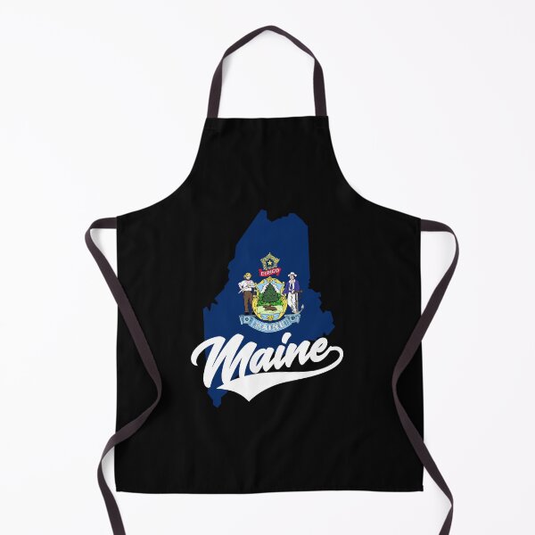 Item preview, Maine State Map And Flag designed and sold by aussieexplore.