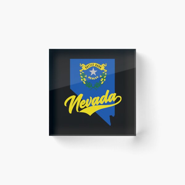 Item preview, Nevada State Map And Flag designed and sold by aussieexplore.