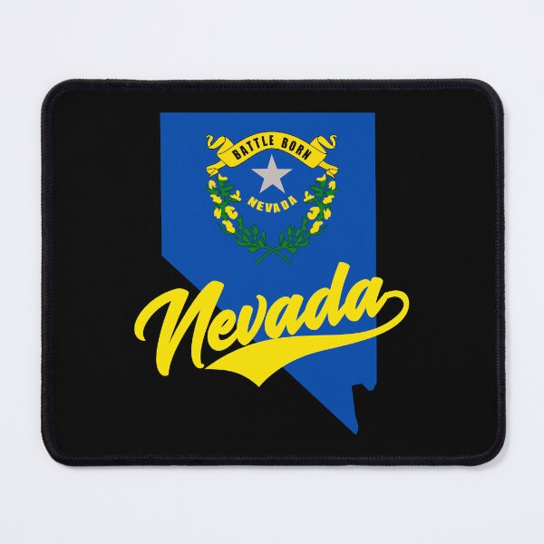 Item preview, Nevada State Map And Flag designed and sold by aussieexplore.
