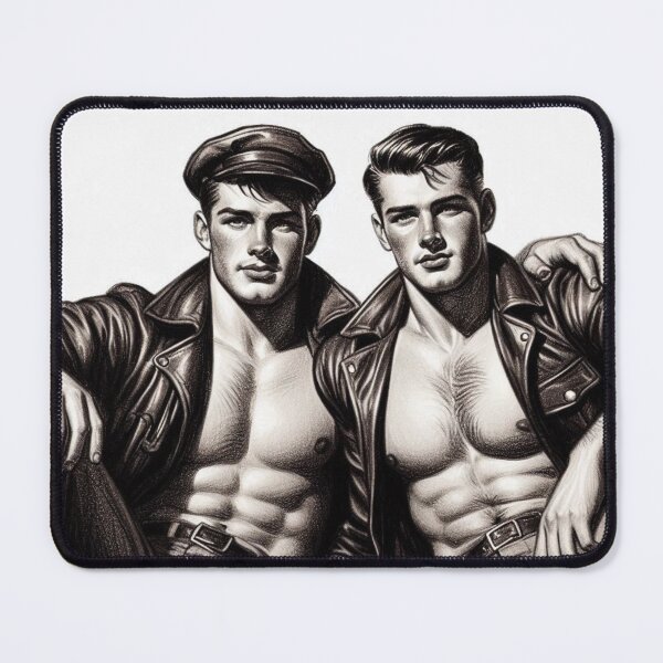 Item preview, 1940 One Of The Boys Tom of Finland Tribute Leather Bikers Pride Graphic Design designed and sold by ItsAKinkThing.