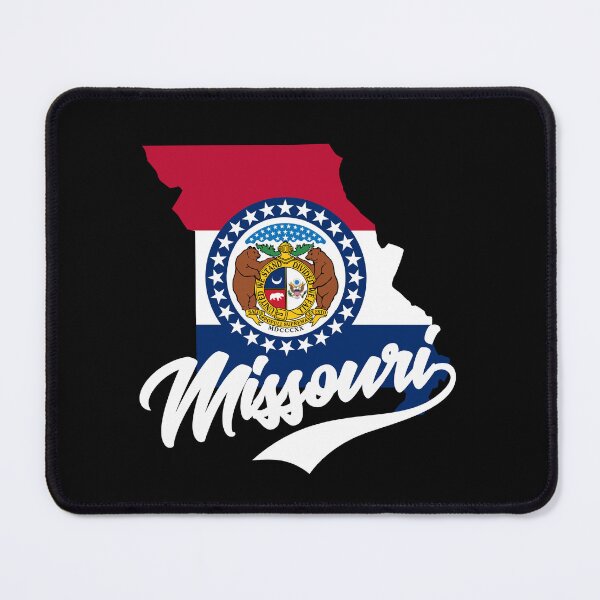 Item preview, Missouri State Map And Flag designed and sold by aussieexplore.