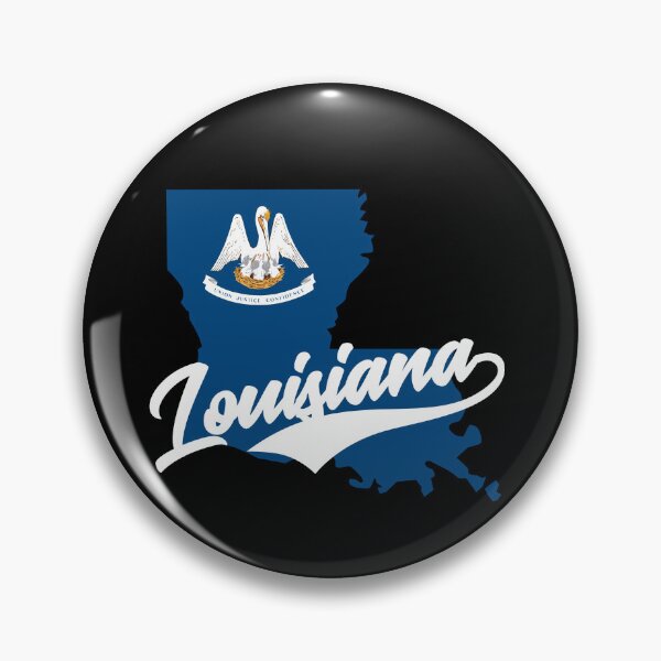 Item preview, Louisiana State Map And Flag designed and sold by aussieexplore.