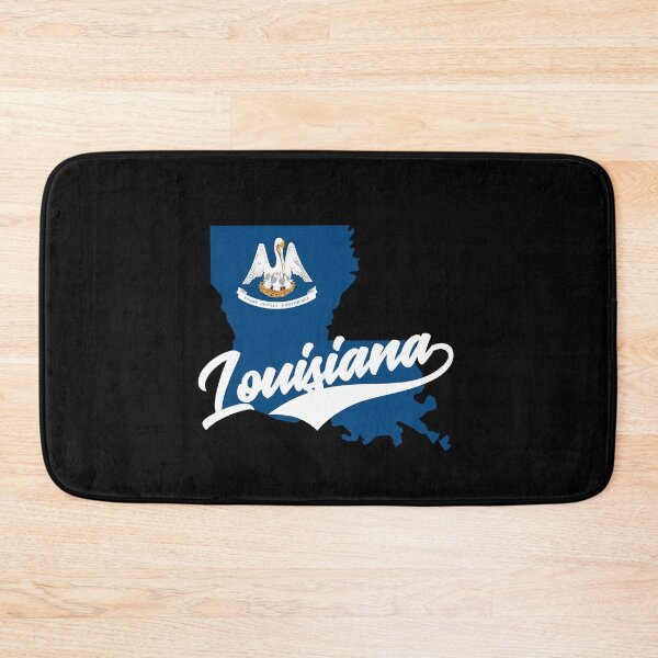 Item preview, Louisiana State Map And Flag designed and sold by aussieexplore.