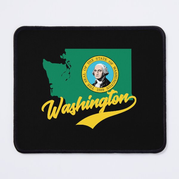 Item preview, Washington State Map And Flag designed and sold by aussieexplore.
