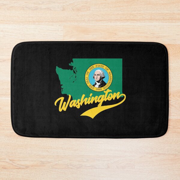 Item preview, Washington State Map And Flag designed and sold by aussieexplore.