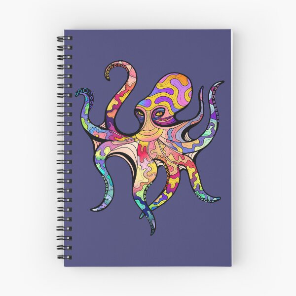 Item preview, Colorful octopus with swirling patterns  designed and sold by alina-k-design.