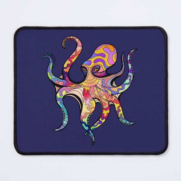 Item preview, Colorful octopus with swirling patterns designed and sold by alina-k-design.