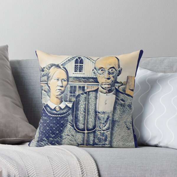 Item preview, American Gothic and The Great Wave off Kanagawa, Mashup designed and sold by CristalleLisa.