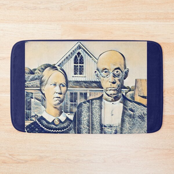 Item preview, American Gothic and The Great Wave off Kanagawa, Mashup designed and sold by CristalleLisa.