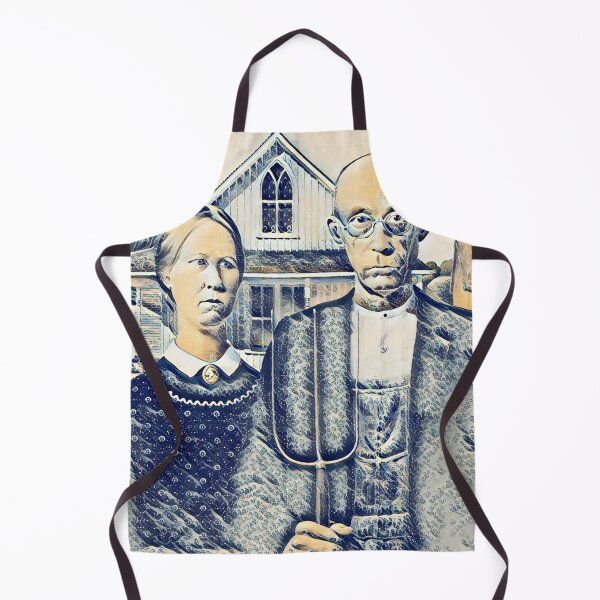 Item preview, American Gothic and The Great Wave off Kanagawa, Mashup designed and sold by CristalleLisa.