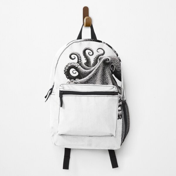 Item preview, Charcoal etched octopus  designed and sold by AiArtestry.