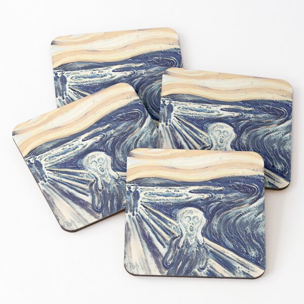 Item preview, Mashup of The Great Wave off Kanagawa and The Scream. Two famous paintings. designed and sold by CristalleLisa.