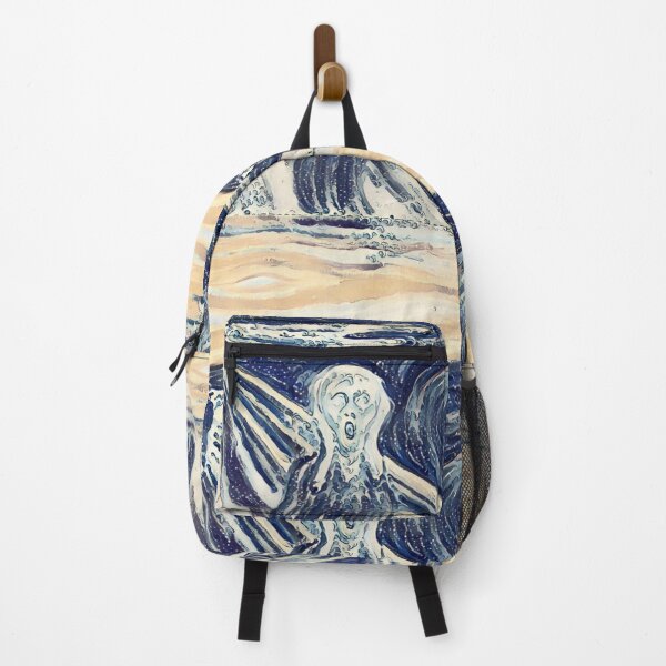 Item preview, Mashup of The Great Wave off Kanagawa and The Scream. Two famous paintings. designed and sold by CristalleLisa.