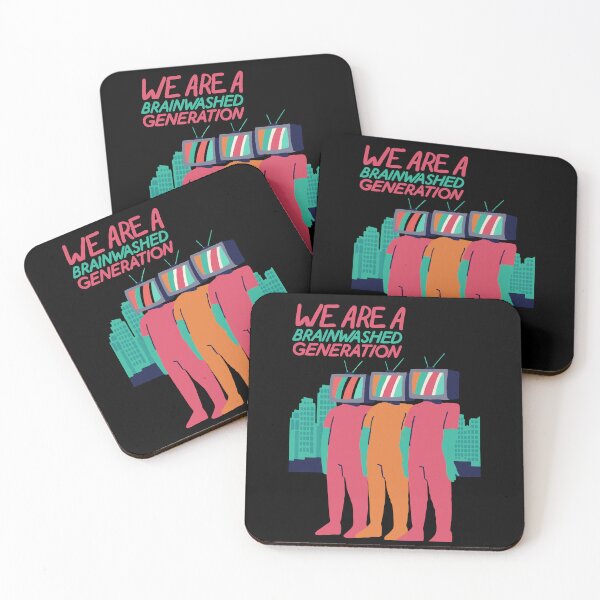 Item preview, We Are a Brainwashed Generation - Thought-Provoking Retro - Dystopia designed and sold by pixelated_echoes.