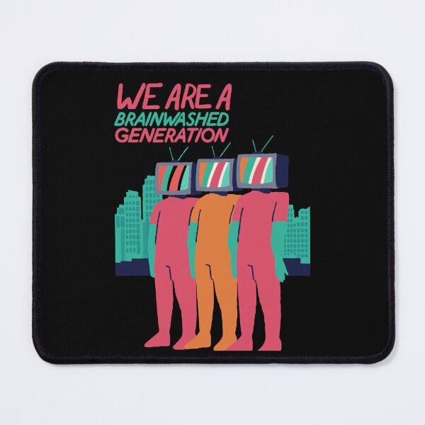 Item preview, We Are a Brainwashed Generation - Thought-Provoking Retro - Dystopia designed and sold by pixelated_echoes.