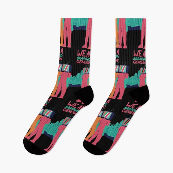 Item preview, We Are a Brainwashed Generation - Thought-Provoking Retro - Dystopia designed and sold by pixelated_echoes.