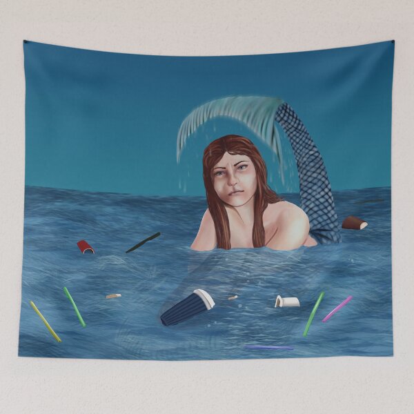 Item preview, The Unhappy Mermaid designed and sold by Brinjen.
