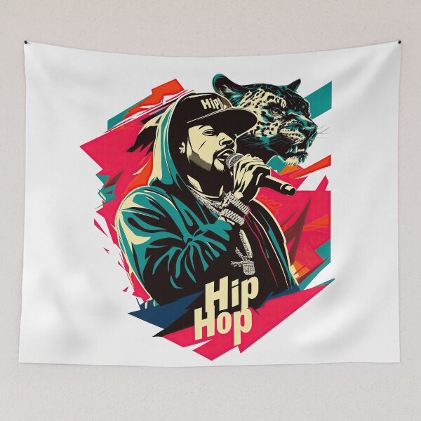 Item preview, Hip Hop, rapper with leopard designed and sold by Jose Antonio Exposito Rodriguez.
