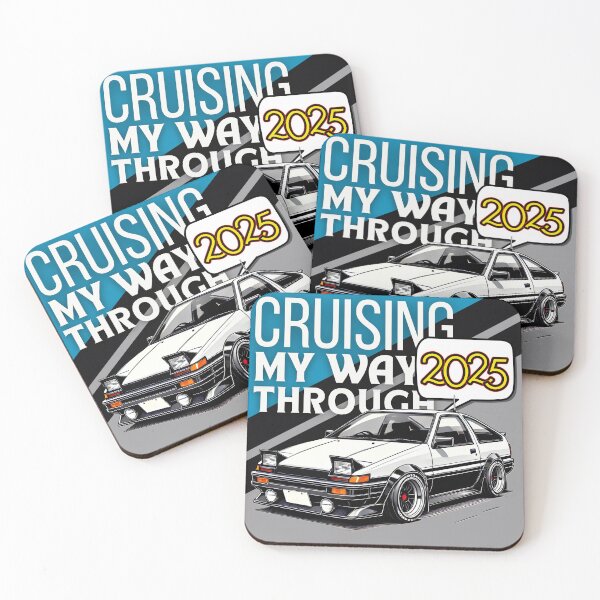 Item preview, Cruising my way through 2025 (Happy new year 2025) - Hachiroku designed and sold by MOTOSHIFT.