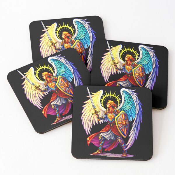 Item preview, Heavenly Protector Archangel Michael with Sword and Shield designed and sold by VikArtStudio.
