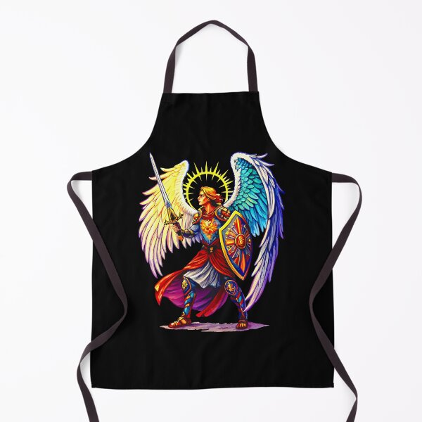 Item preview, Heavenly Protector Archangel Michael with Sword and Shield designed and sold by VikArtStudio.