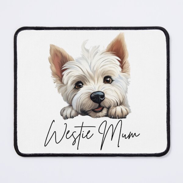 Item preview, Cute Peeking Westie Mum designed and sold by NicheFifty-Two.
