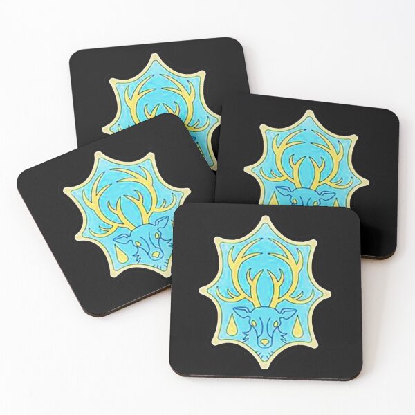 Item preview, Anime Aqua Deer Magic Squad Crest Design – Mystic Symbol Art designed and sold by AbnormalAdorn.