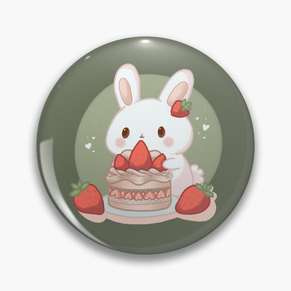 Item preview, Conejito de pastel de fresa designed and sold by GlowInSnow.
