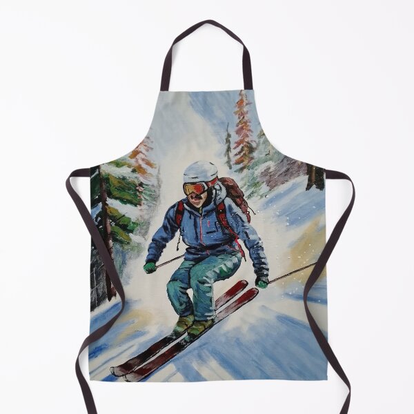 Item preview, skier, mountaineer, athlete designed and sold by DonnaBlankaArt.