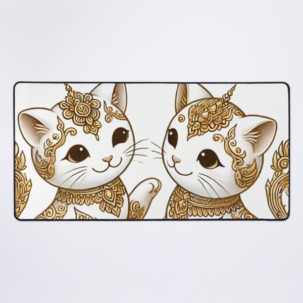 Item preview, Romantic Cats in Thai-Inspired Style designed and sold by Kts20.