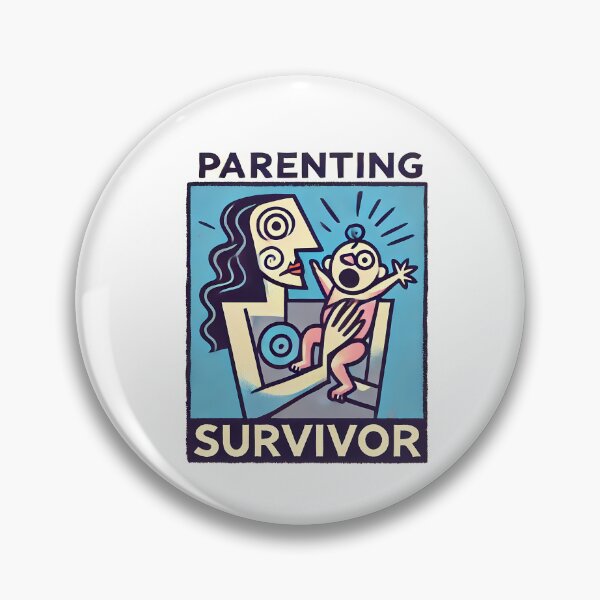Item preview, Parenting Survivor – Minimalist Cubism Art T-Shirt designed and sold by OzzFrequency.