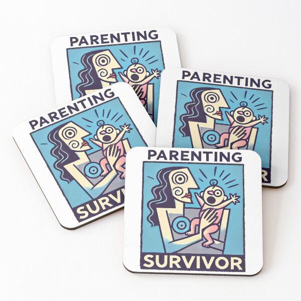 Item preview, Parenting Survivor – Minimalist Cubism Art T-Shirt designed and sold by OzzFrequency.