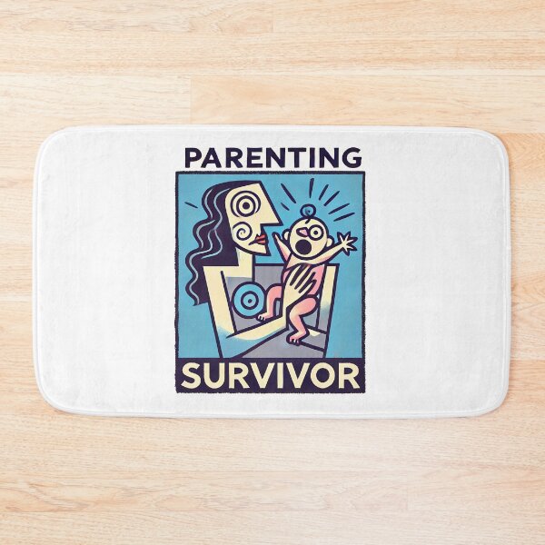 Item preview, Parenting Survivor – Minimalist Cubism Art T-Shirt designed and sold by OzzFrequency.