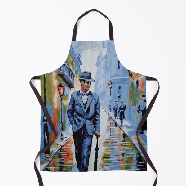 Item preview, man, umbrella, city, street designed and sold by DonnaBlankaArt.