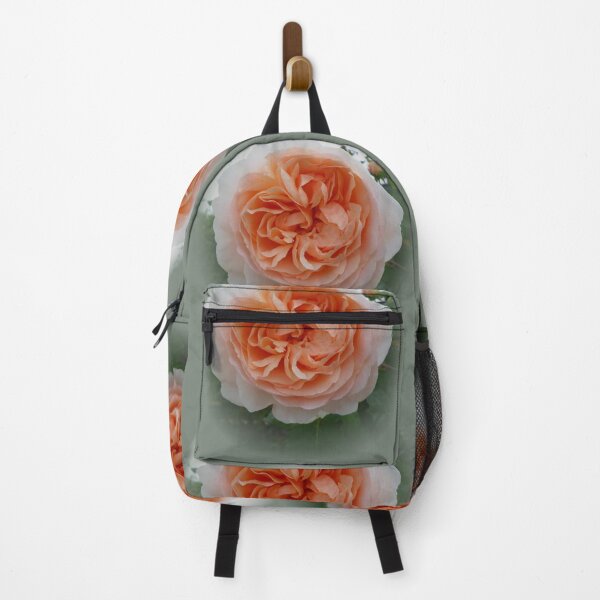 Item preview, Apricot Rose with Soft Green-Gray Vignette designed and sold by KeksWorkroom.