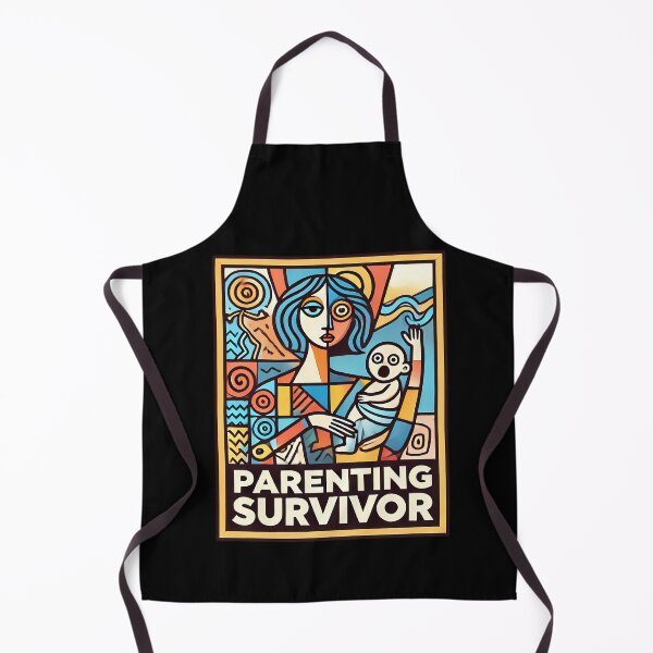 Item preview, Parenting Survivor – Minimalist Cubism Art T-Shirt designed and sold by OzzFrequency.