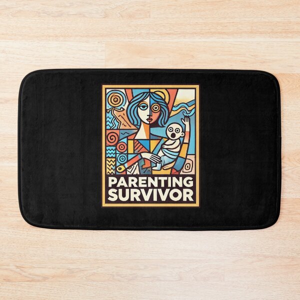 Item preview, Parenting Survivor – Minimalist Cubism Art T-Shirt designed and sold by OzzFrequency.