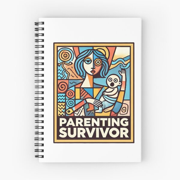 Item preview, Parenting Survivor – Minimalist Cubism Art T-Shirt designed and sold by OzzFrequency.