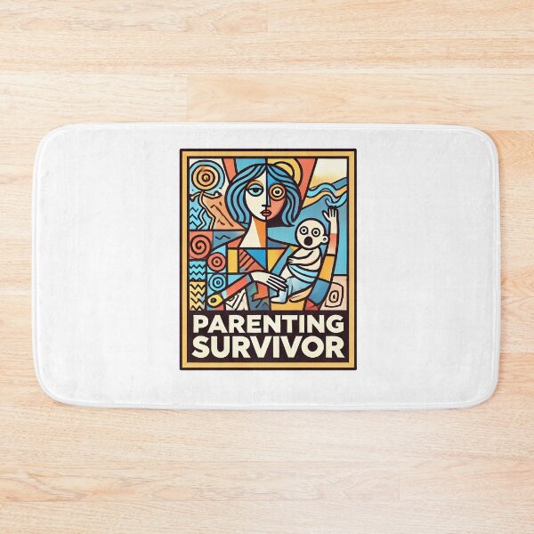 Item preview, Parenting Survivor – Minimalist Cubism Art T-Shirt designed and sold by OzzFrequency.