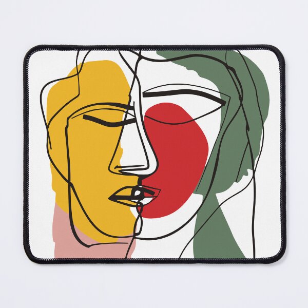 Item preview, Abstract Minimalist Face Line Art - Modern Dual Profile Wall Decor, Contemporary Art Print for Home designed and sold by House Of Roza.