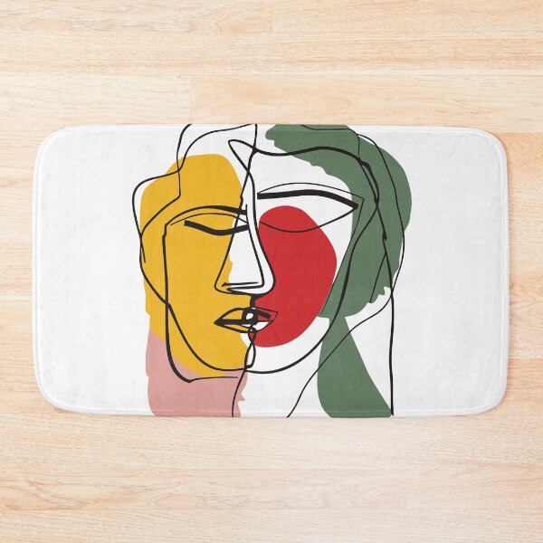 Item preview, Abstract Minimalist Face Line Art - Modern Dual Profile Wall Decor, Contemporary Art Print for Home designed and sold by House Of Roza.