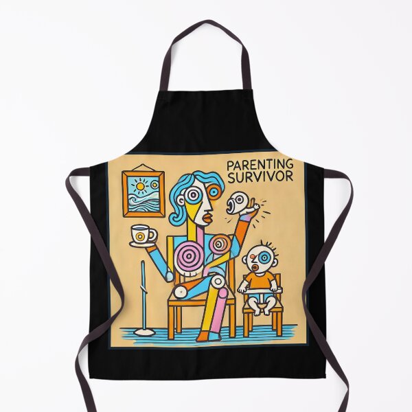 Item preview, Parenting Survivor – Minimalist Cubism Art T-Shirt designed and sold by OzzFrequency.