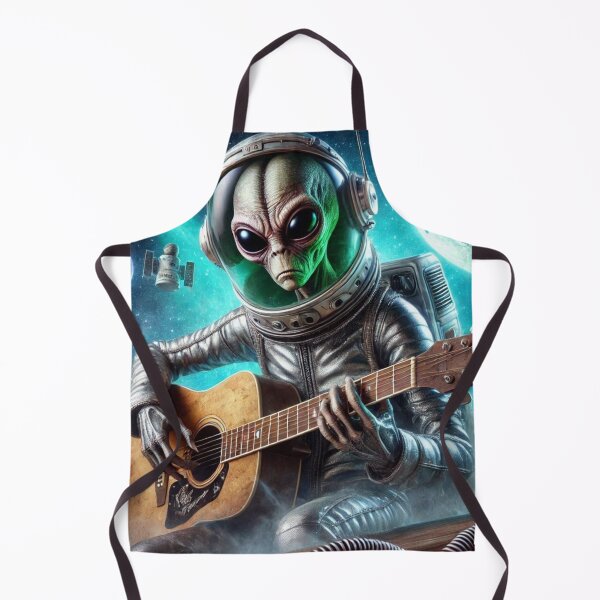 Item preview, Alien playing guitar in space designed and sold by Dogandesighn.