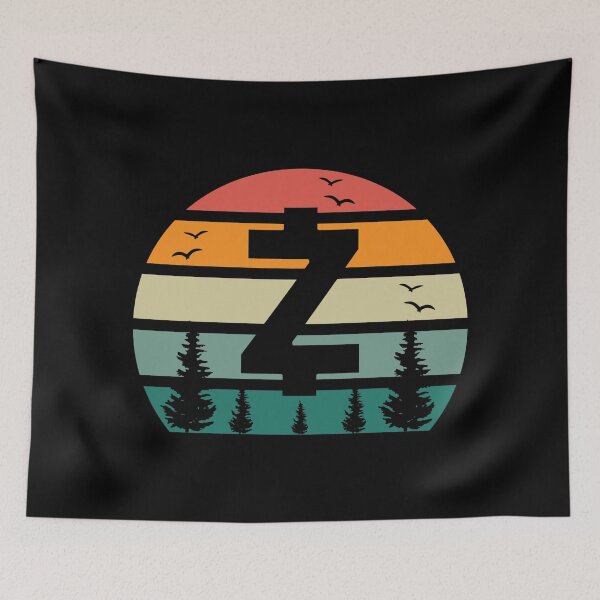 Item preview, Zcash ZEC Crypto vintage sunset  designed and sold by DesignDazzles.