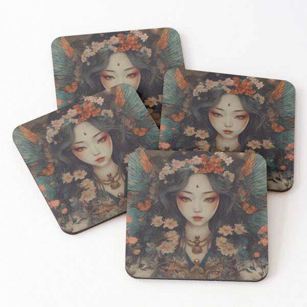 Item preview, Deity #1 Japonica Imitation Retro Goddess Art designed and sold by NickWhittleArt.