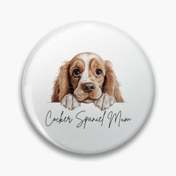 Artikelvorschau, Niedliche, spähende amerikanische Cocker Spaniel-Mama entworfen und verkauft von NicheFifty-Two.