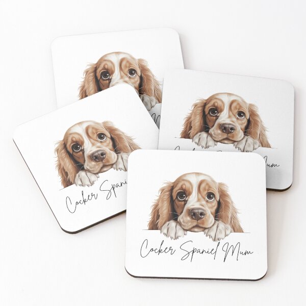 Item preview, Cute Peeking American Cocker Spaniel Mum designed and sold by NicheFifty-Two.